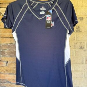 NFL Team Apparel Navy and Gray Shirt Size Small